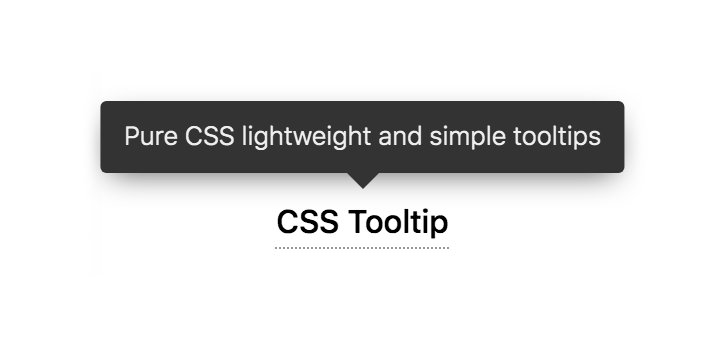 CSS tooltip